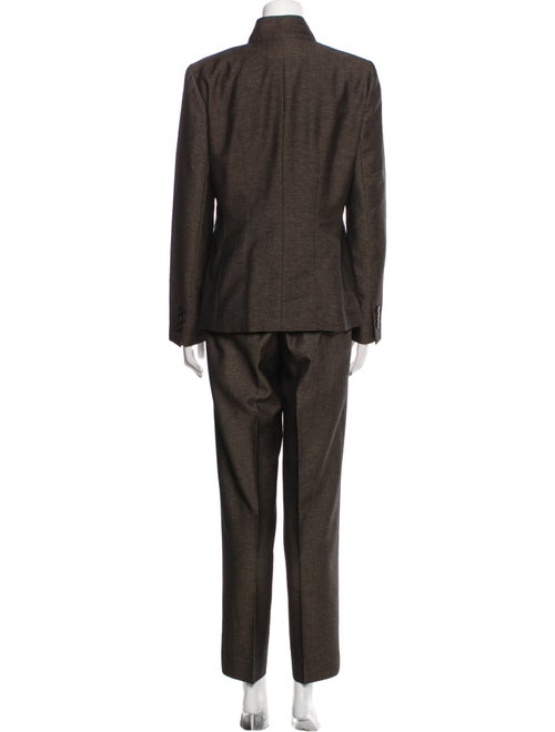 Lafayette 148 Virgin Wool Pleated Accents Pantsuit