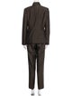 Lafayette 148 Virgin Wool Pleated Accents Pantsuit