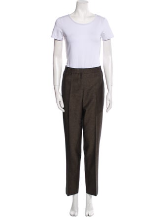 Lafayette 148 Virgin Wool Pleated Accents Pantsuit