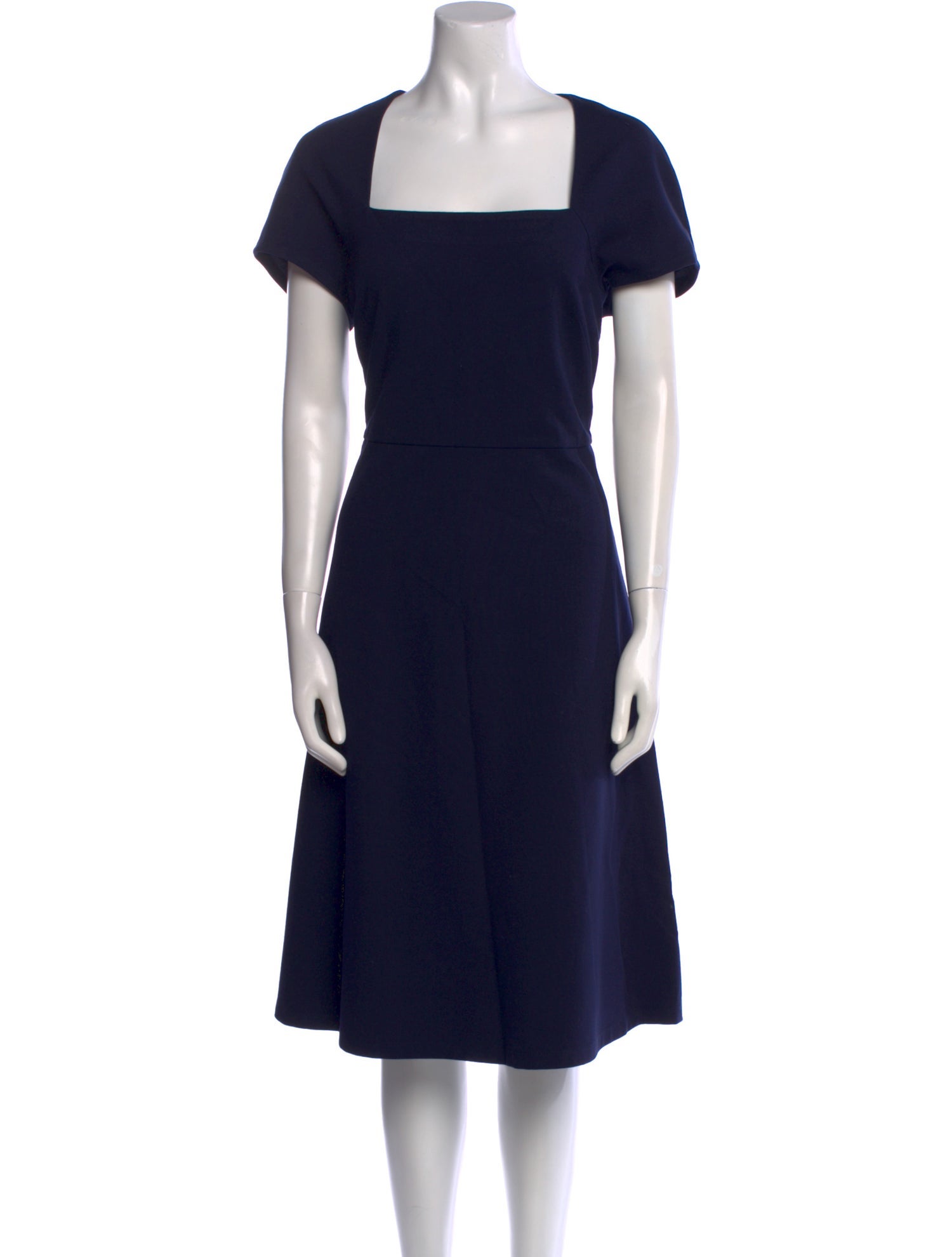 Lafayette 148 Square Neckline Midi Length Dress