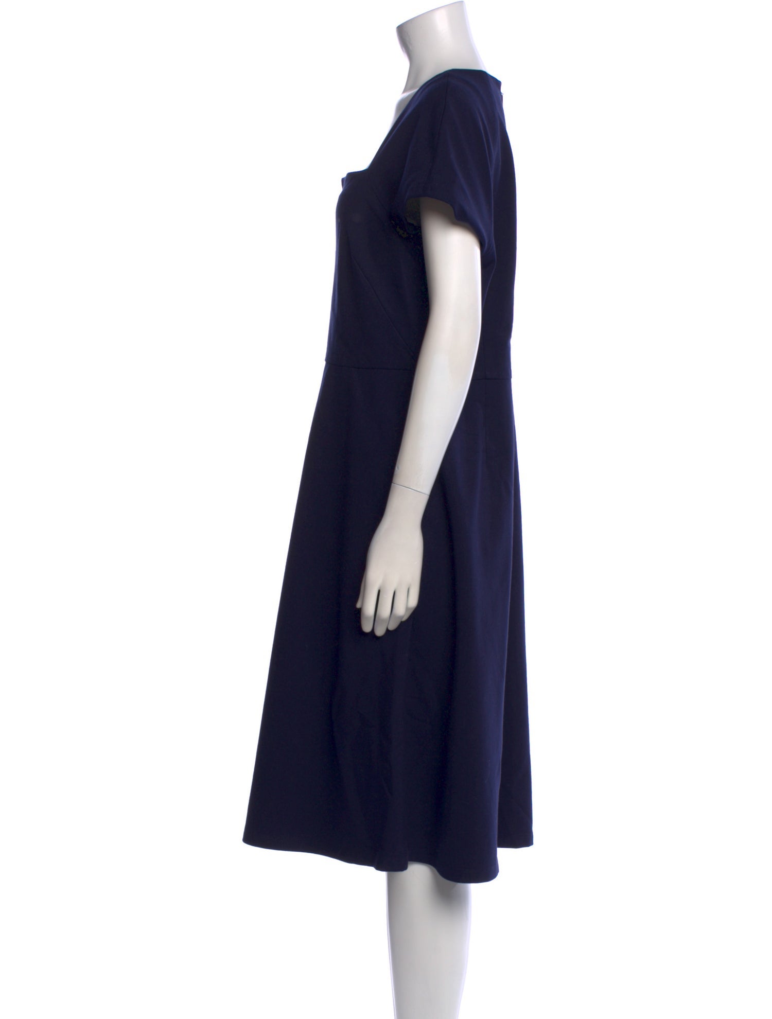 Lafayette 148 Square Neckline Midi Length Dress