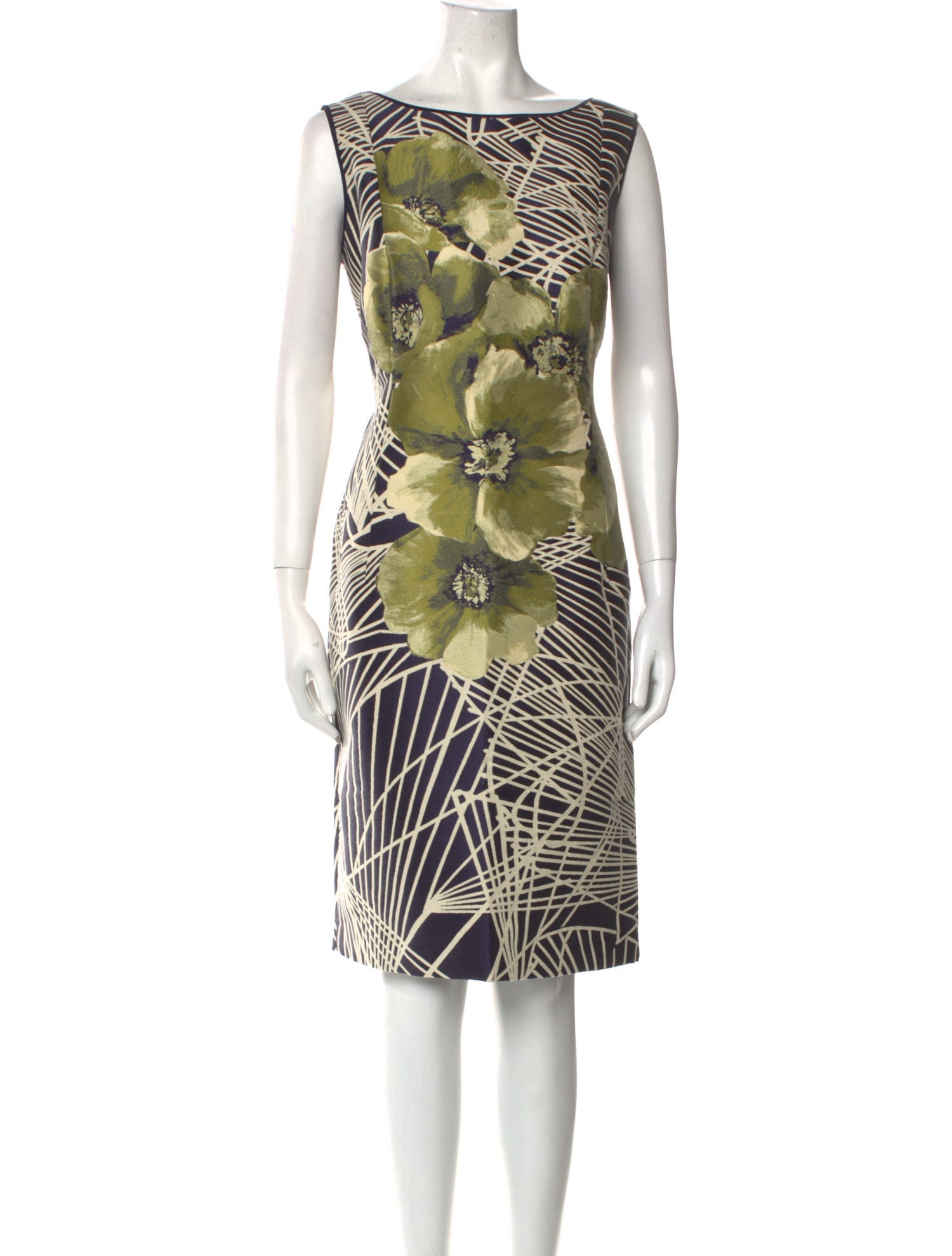 Lafayette 148 Printed Knee-Length Dress