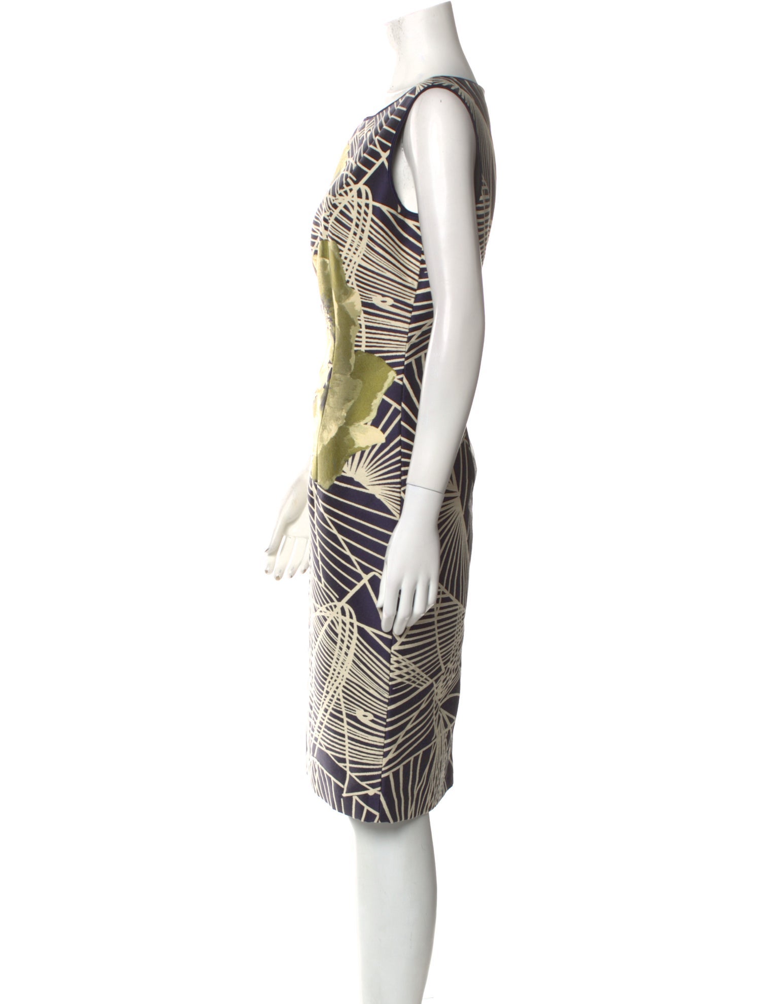 Lafayette 148 Printed Knee-Length Dress