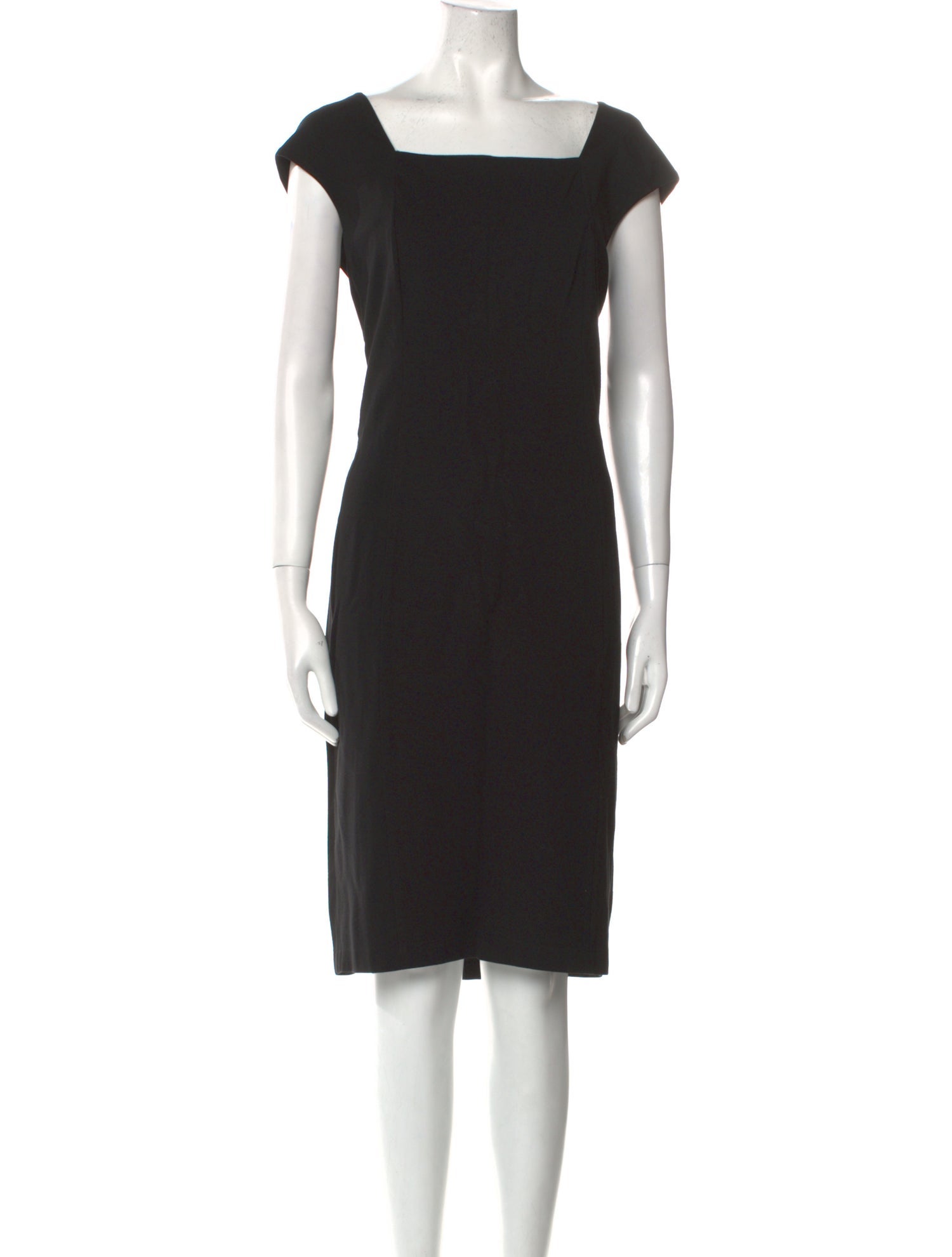 Lafayette 148 Square Neckline Knee-Length Dress
