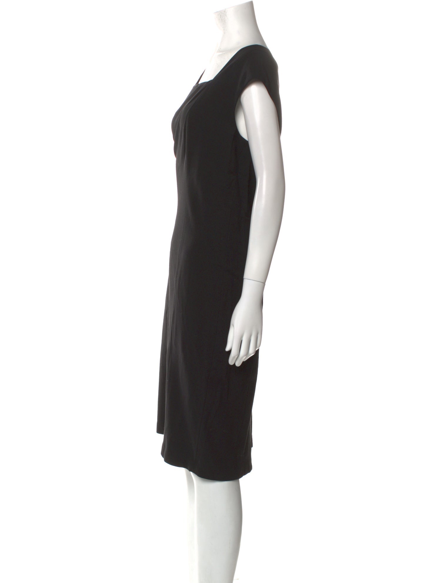 Lafayette 148 Square Neckline Knee-Length Dress