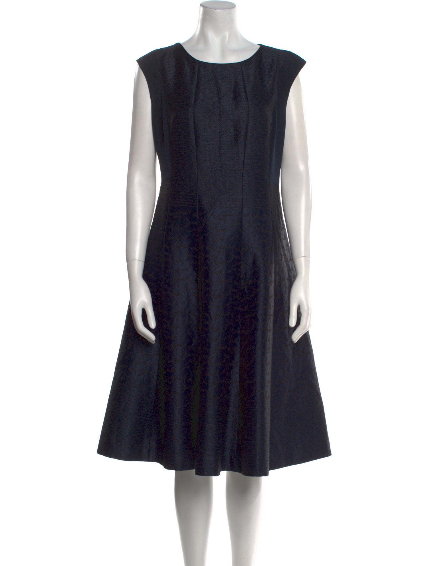 Lafayette 148 Scoop Neck Midi Length Dress