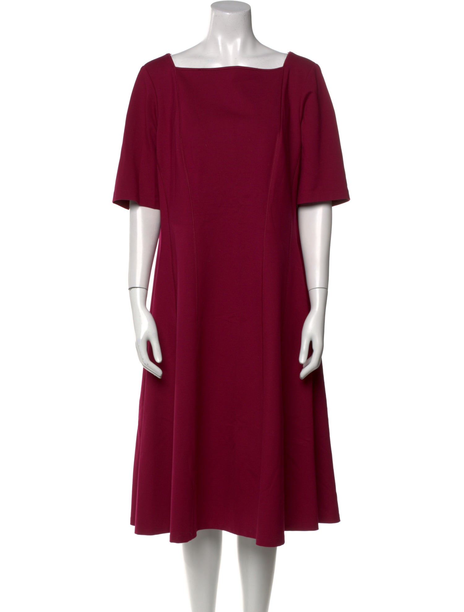 Lafayette 148 Square Neckline Midi Length Dress