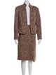 Lafayette 148 Tweed Pattern Skirt Suit