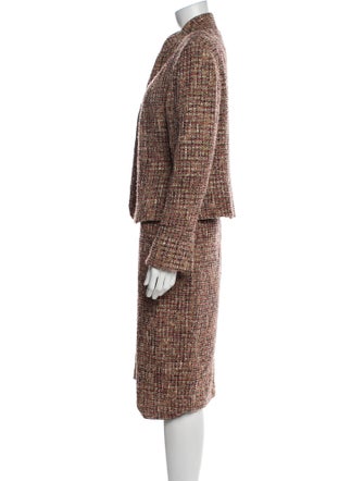 Lafayette 148 Tweed Pattern Skirt Suit