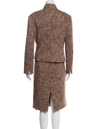 Lafayette 148 Tweed Pattern Skirt Suit