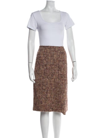Lafayette 148 Tweed Pattern Skirt Suit
