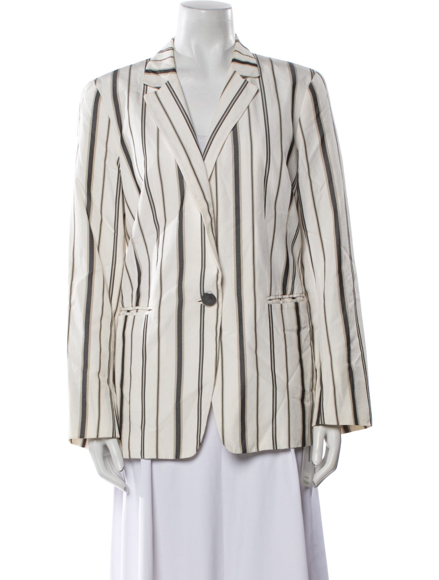 Lafayette 148 Silk Striped Blazer