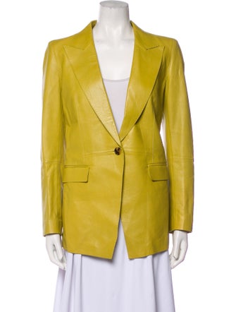 Lafayette 148 Leather Blazer