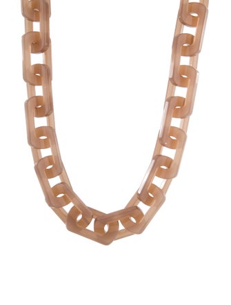 Lafayette 148 Square Link Resin Necklace