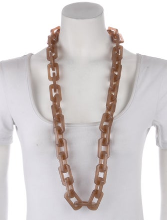 Lafayette 148 Square Link Resin Necklace