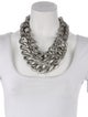 Lafayette 148 Hammered Chain Block Necklace