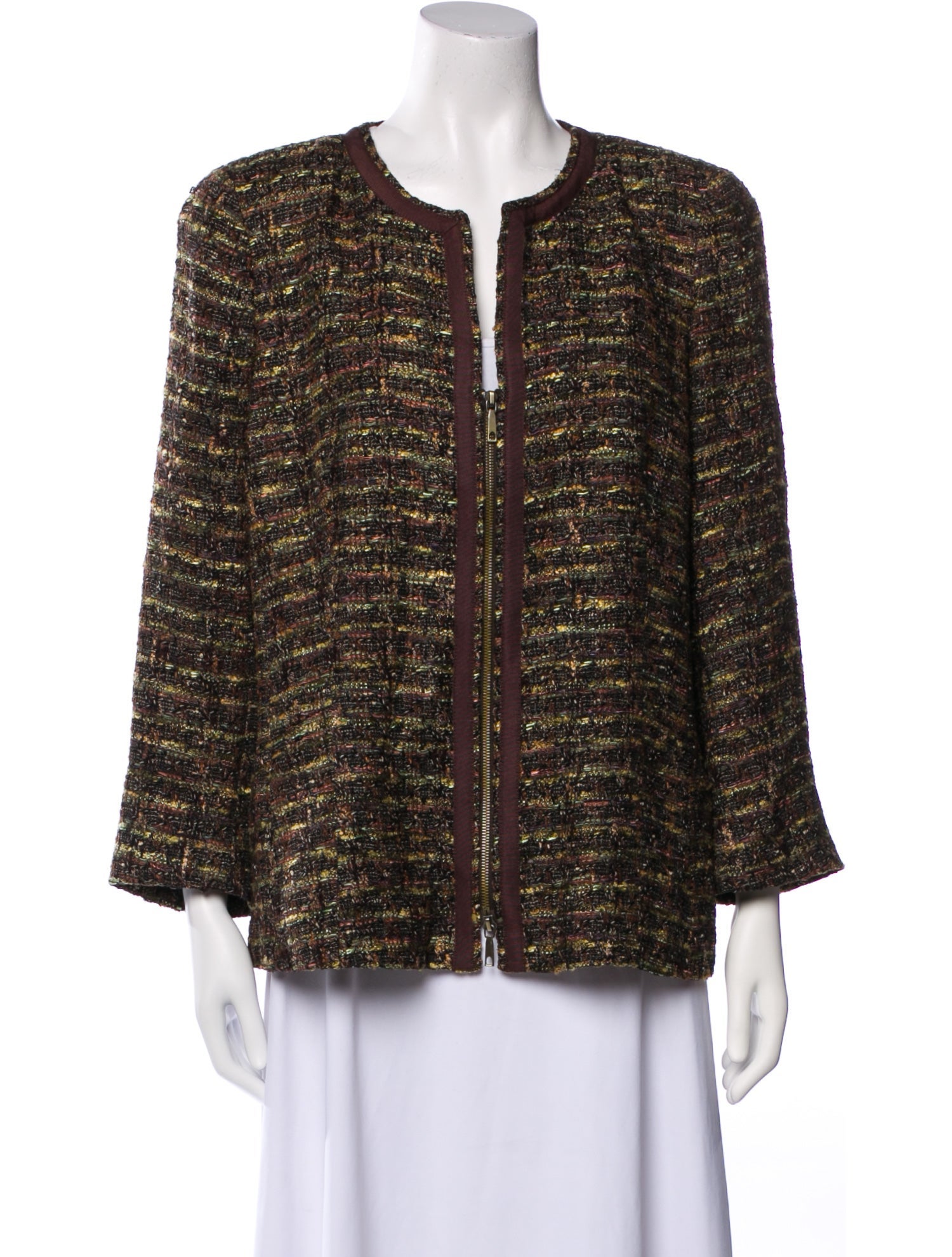 Lafayette 148 Tweed Pattern Evening Jacket