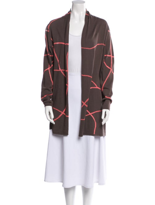 Lafayette 148 Printed Open Front Sweater