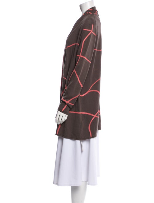 Lafayette 148 Printed Open Front Sweater