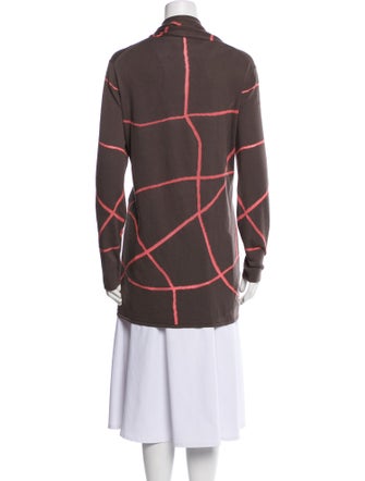 Lafayette 148 Printed Open Front Sweater