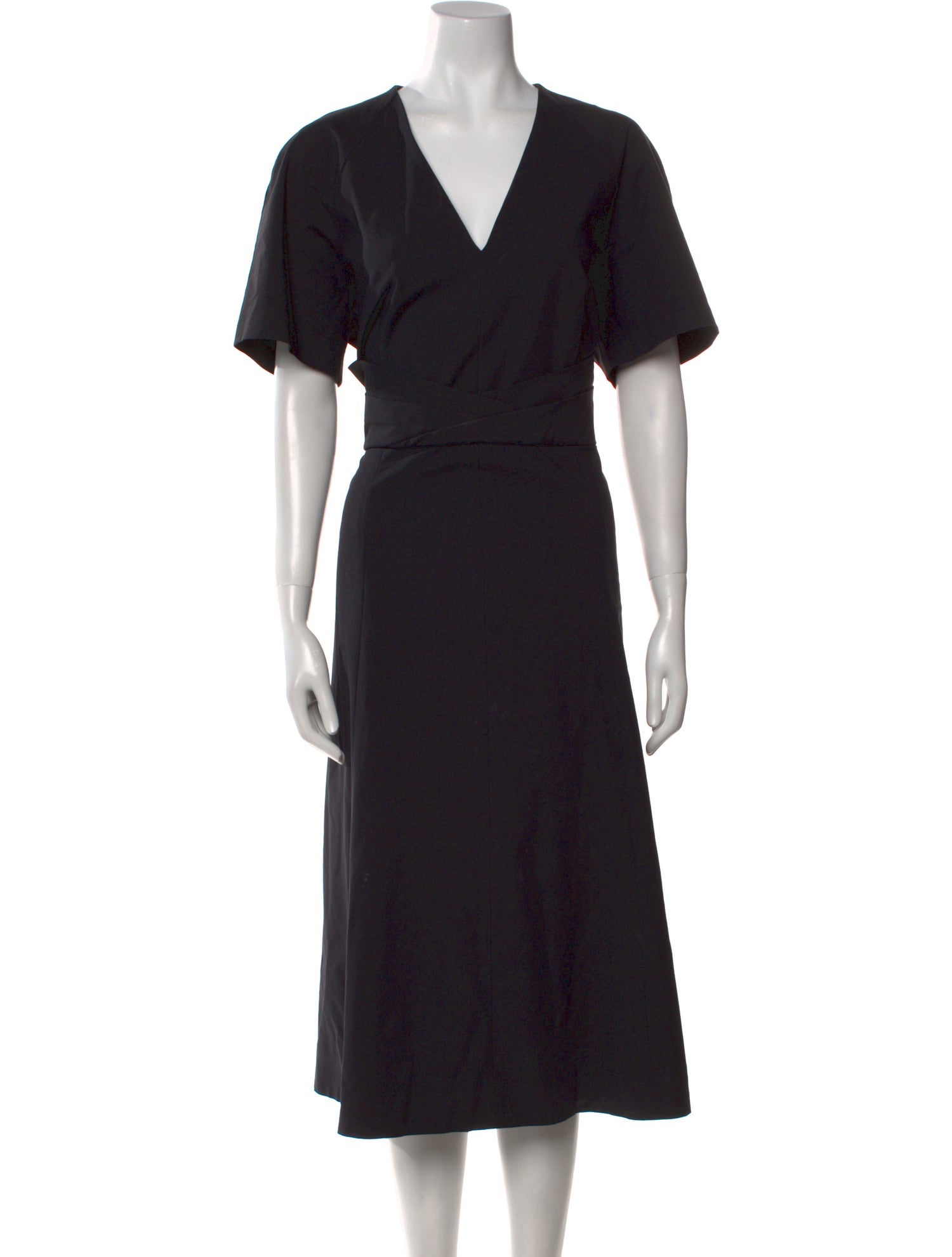 Lafayette 148 V-Neck Midi Length Dress