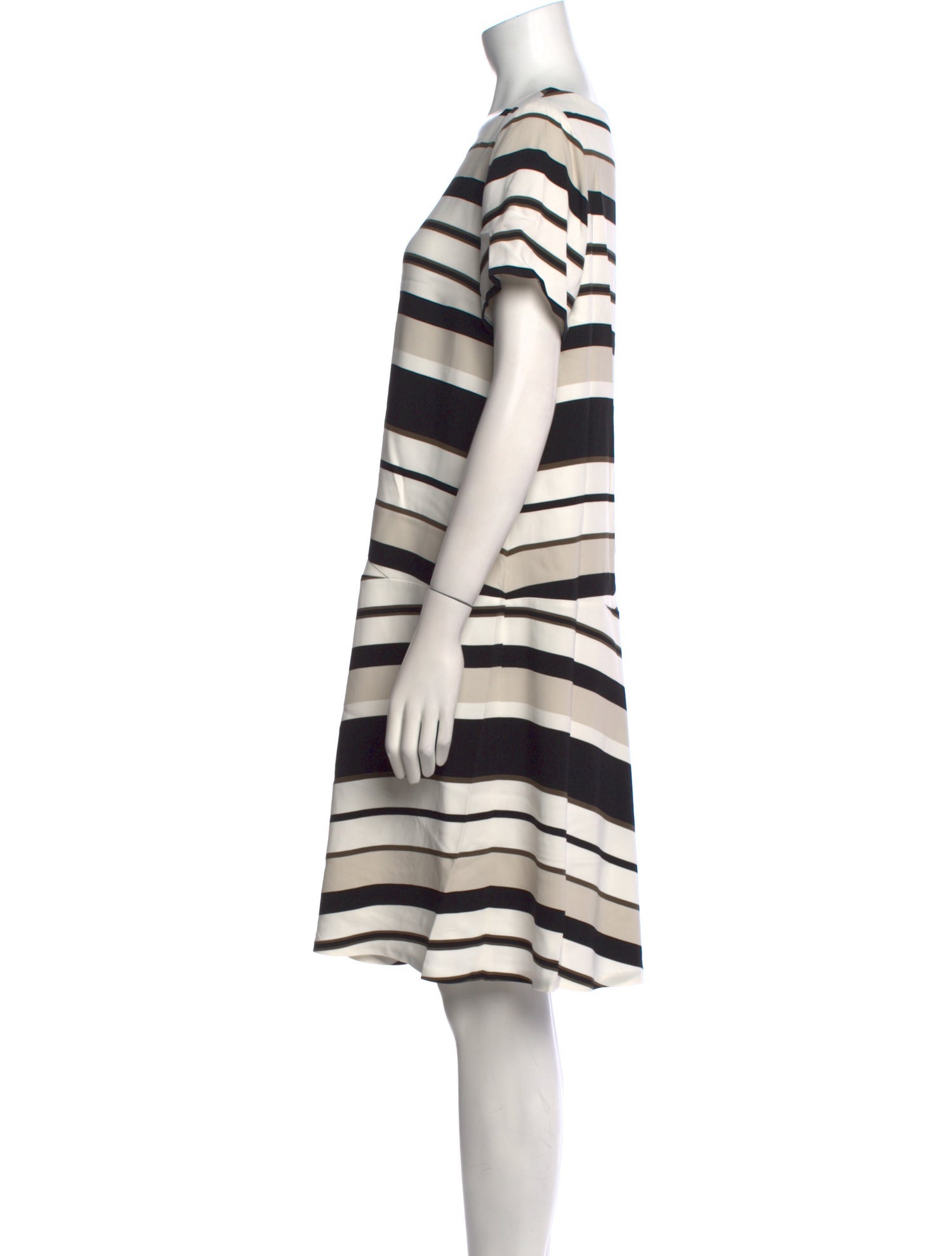 Lafayette 148 Striped Knee-Length Dress