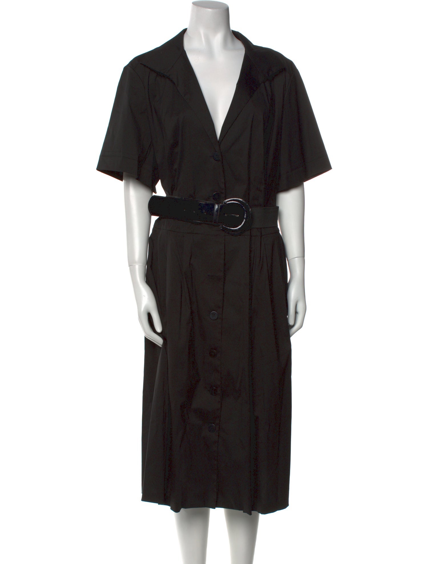 Lafayette 148 V-Neck Midi Length Dress