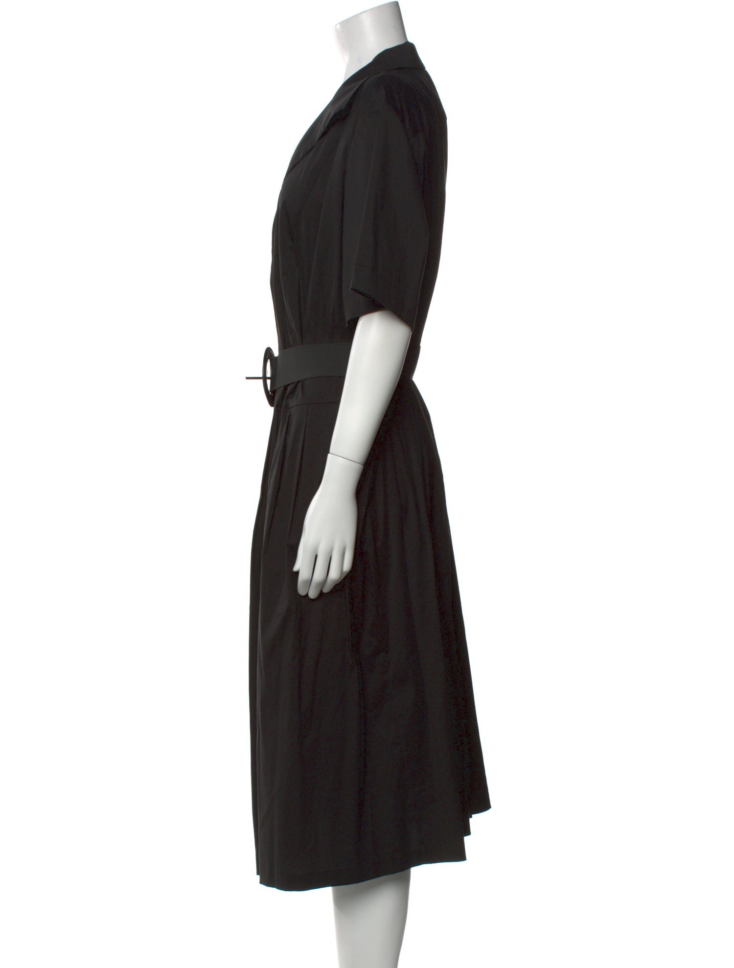 Lafayette 148 V-Neck Midi Length Dress