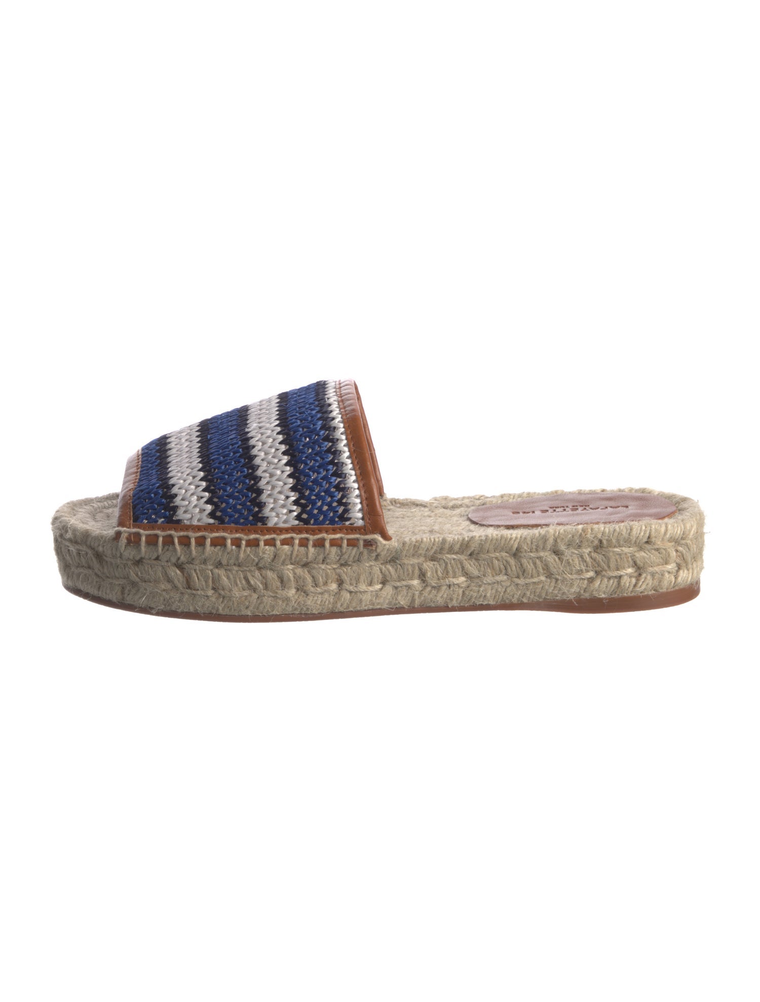 Lafayette 148 Straw Striped Espadrilles