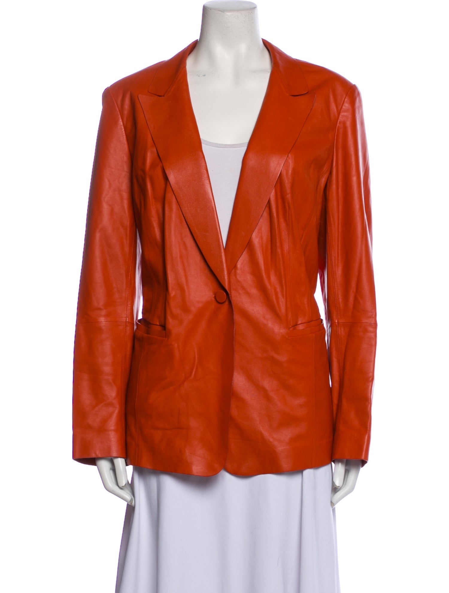 Lafayette 148 Leather Blazer