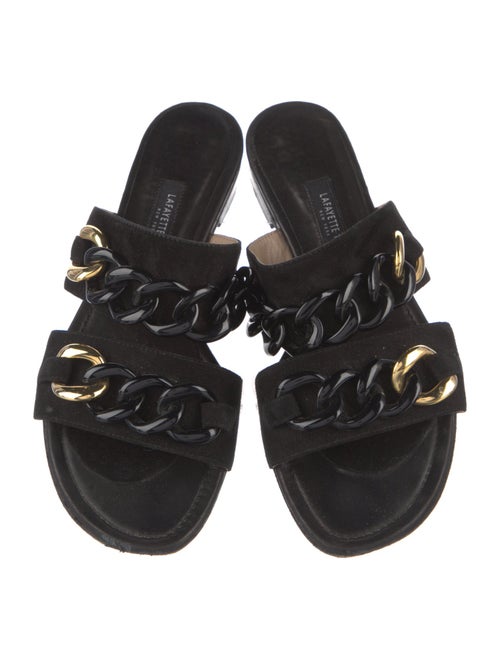 Lafayette 148 Suede Slides