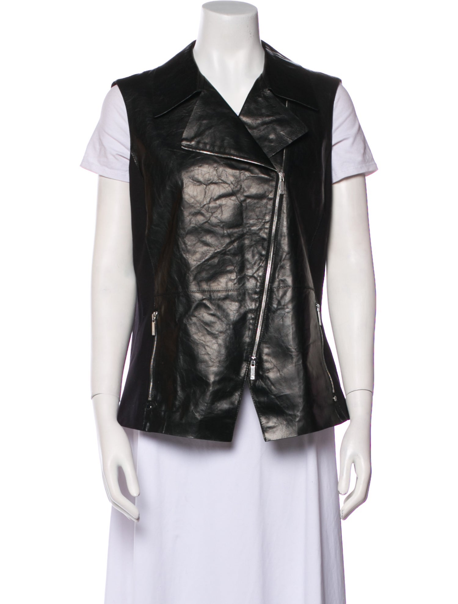 Lafayette 148 Leather Vest w/ Tags