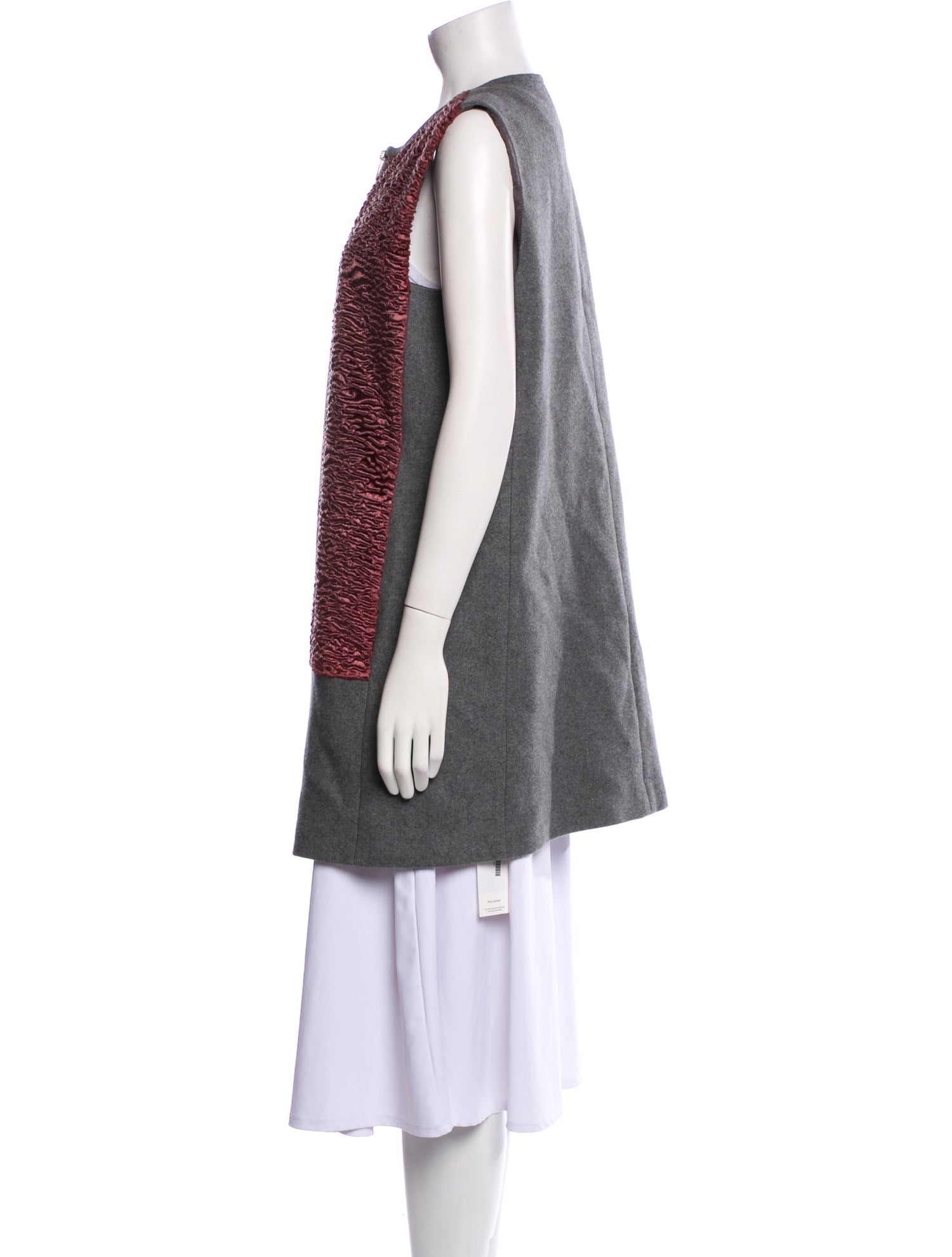 Lafayette 148 Wool Colorblock Pattern Coat