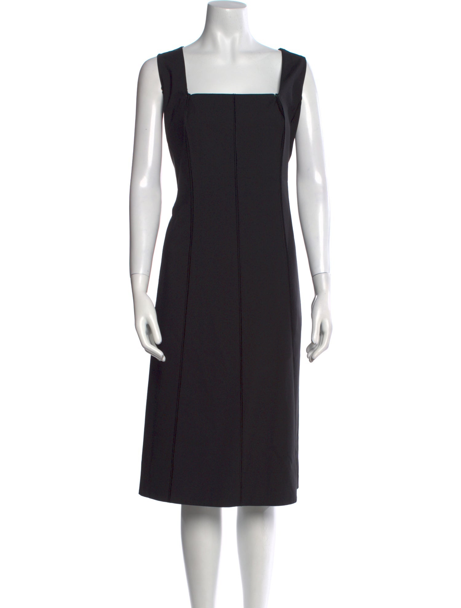 Lafayette 148 Square Neckline Midi Length Dress