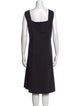 Lafayette 148 Square Neckline Midi Length Dress