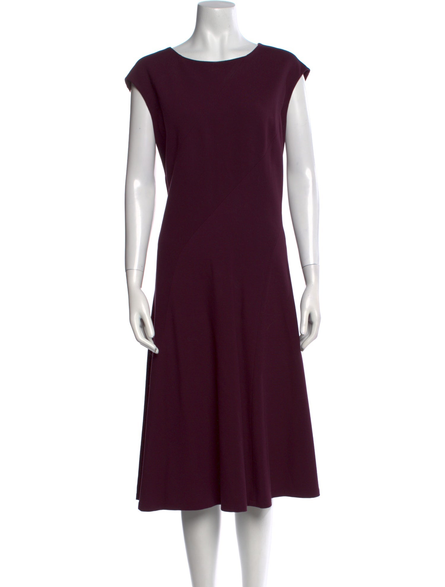 Lafayette 148 Bateau Neckline Midi Length Dress
