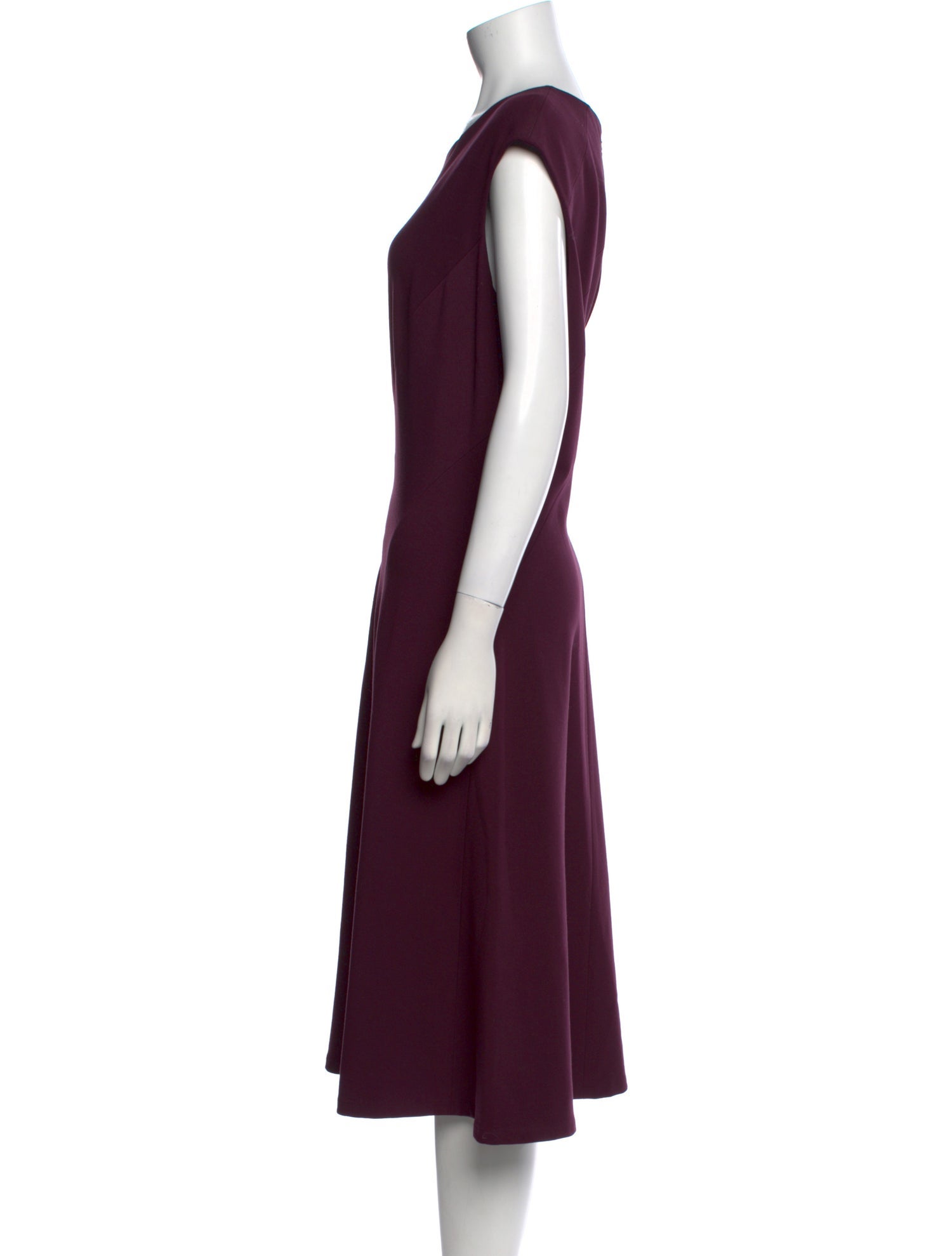 Lafayette 148 Bateau Neckline Midi Length Dress