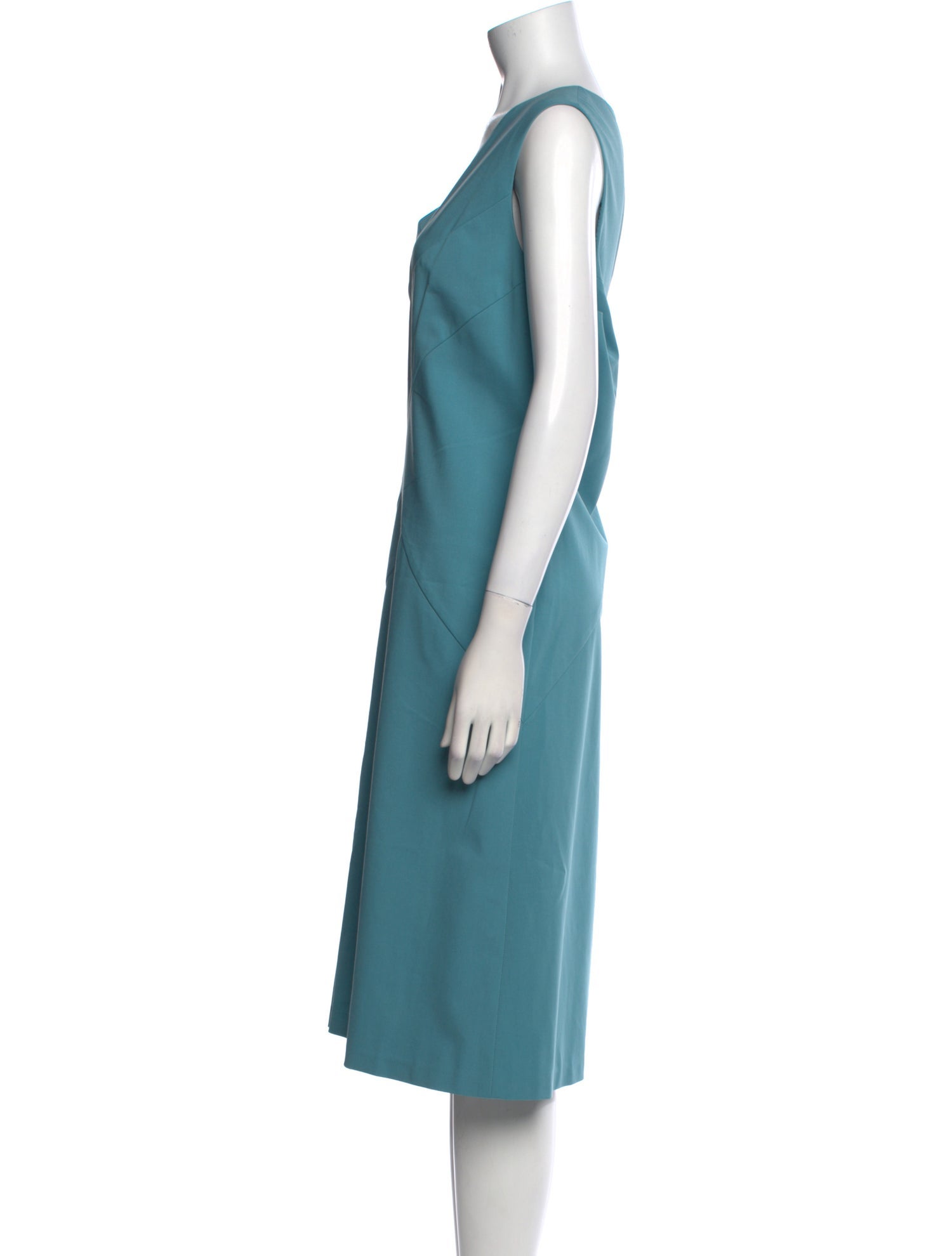 Lafayette 148 V-Neck Midi Length Dress