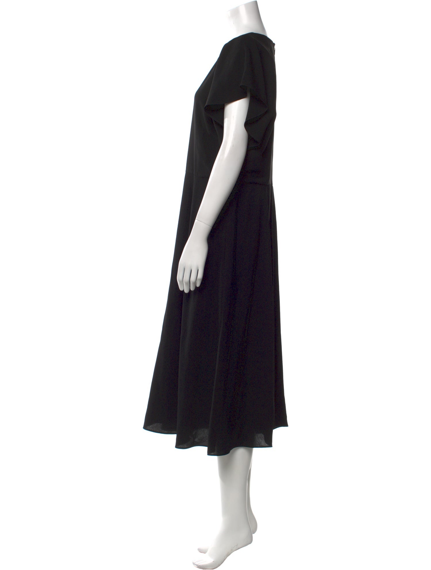 Lafayette 148 V-Neck Midi Length Dress