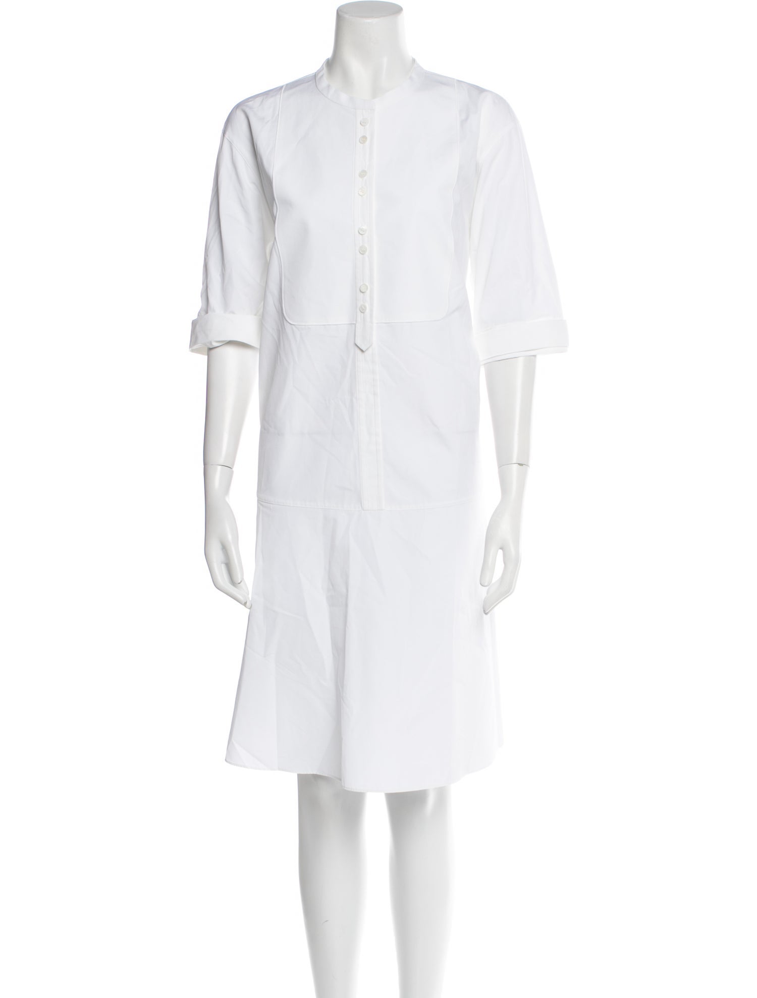 Lafayette 148 Crew Neck Midi Length Dress