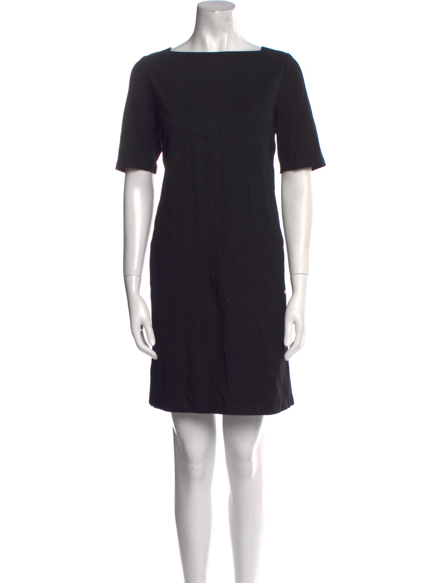 Lafayette 148 Bateau Neckline Mini Dress