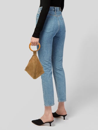 Lafayette 148 Suede Top Handle Bag
