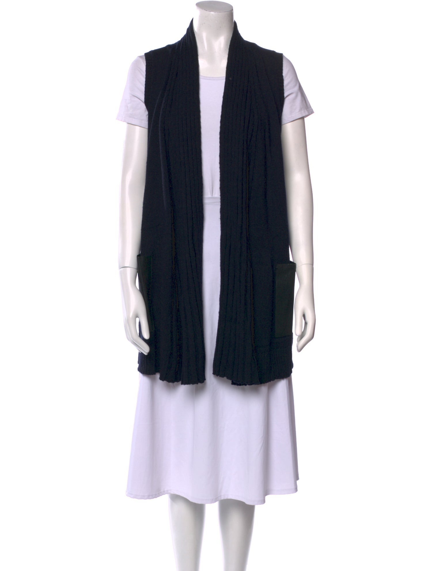 Lafayette 148 Wool Open Front Sweater