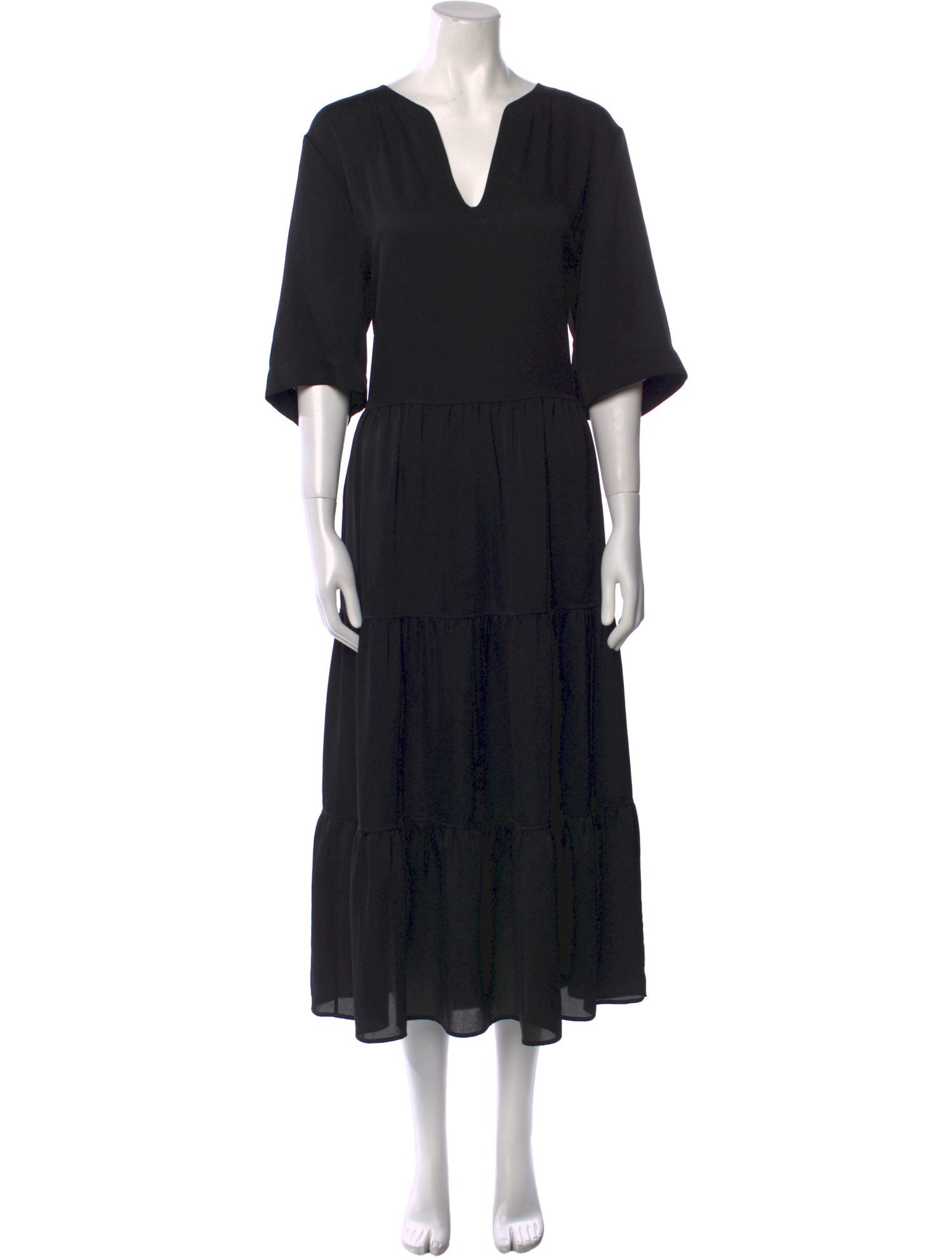 Lafayette 148 V-Neck Long Dress