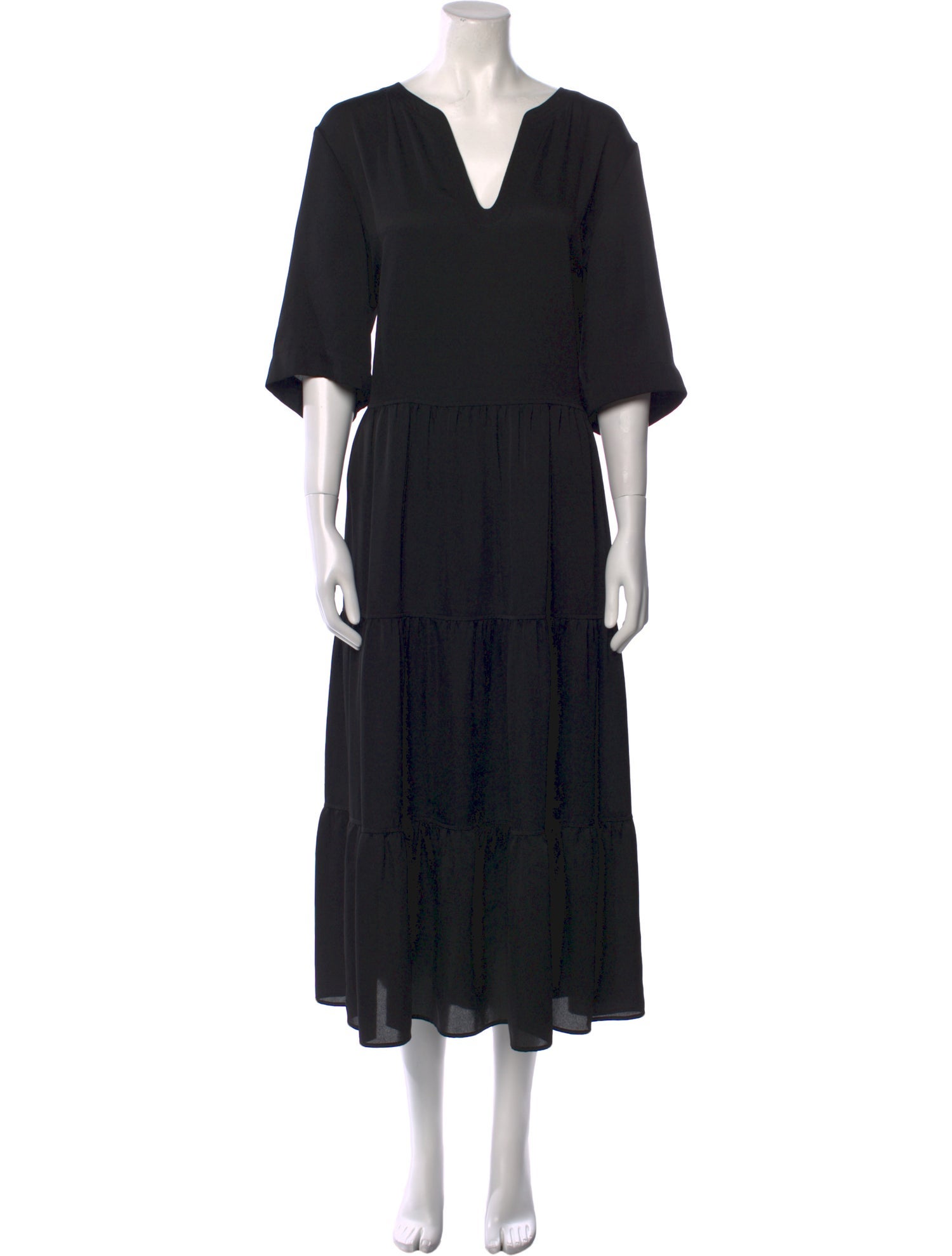 Lafayette 148 V-Neck Long Dress