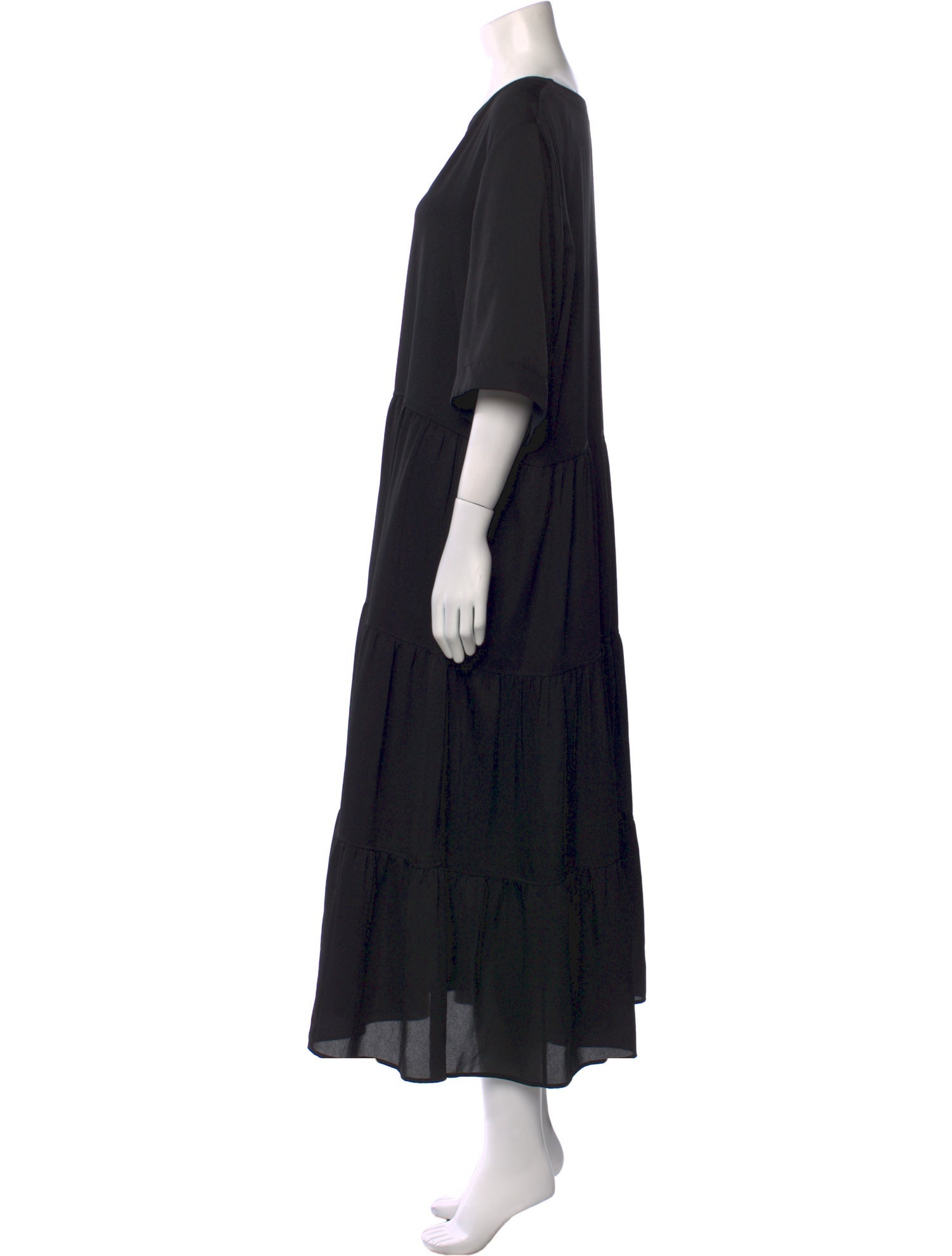 Lafayette 148 V-Neck Long Dress