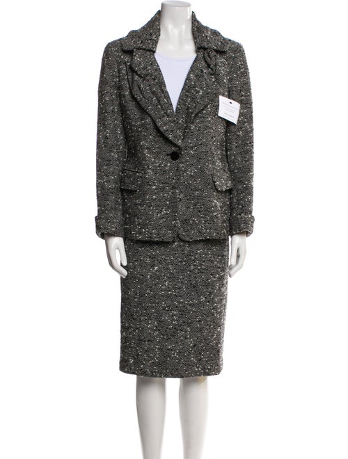Lafayette 148 Wool Tweed Pattern Skirt Suit