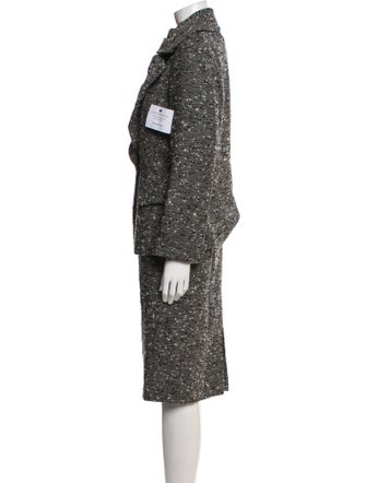 Lafayette 148 Wool Tweed Pattern Skirt Suit