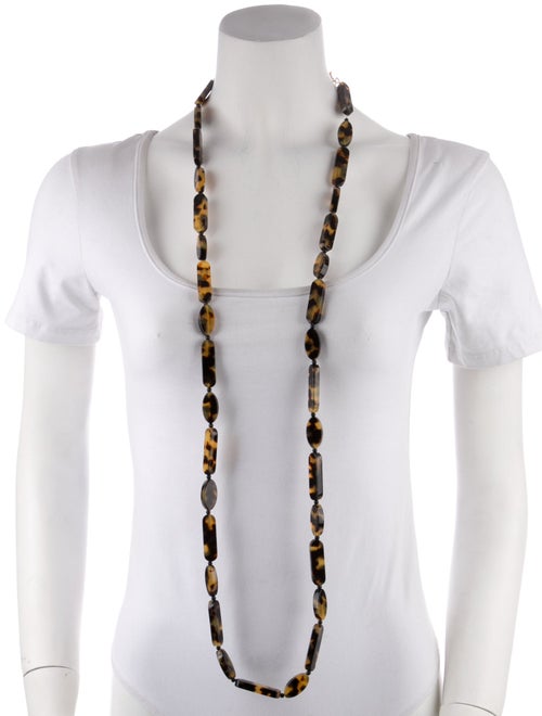 Lafayette 148 Long Resin Bead Necklace