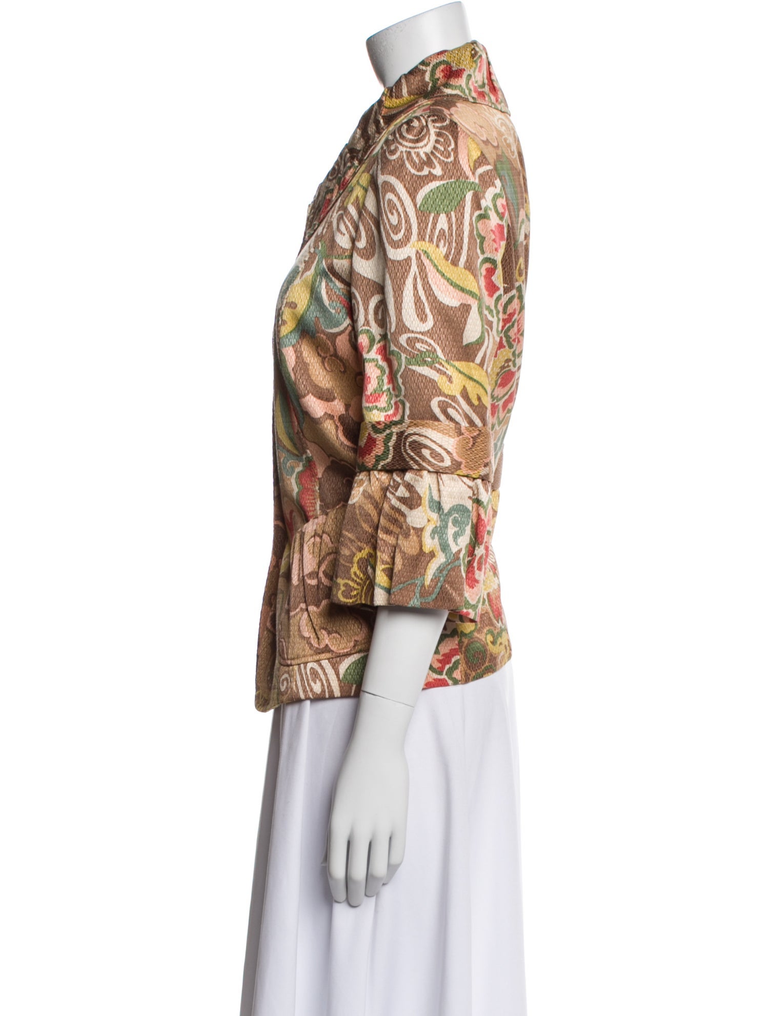 Lafayette 148 Floral Print Evening Jacket